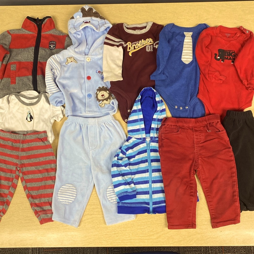 11 piece baby boy bundle, 9 months, fall, winter, spring